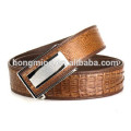 luxury style crocodile skin automatic buckle belt Thailand alligator skin belt Whole bones with tail old crocodile leather belt